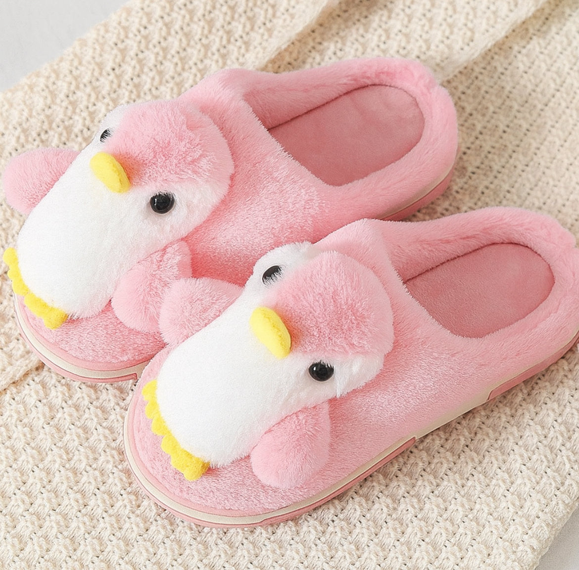 Snow Hug Penguin Slippers