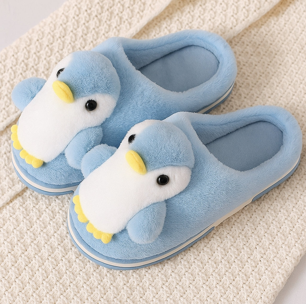 Snow Hug Penguin Slippers