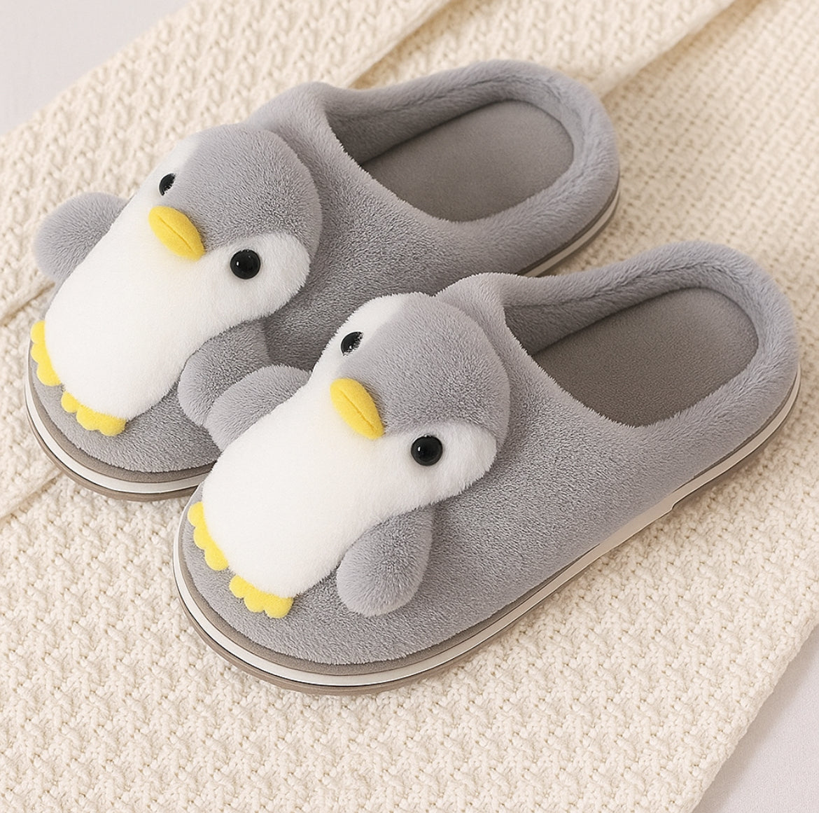 Snow Hug Penguin Slippers
